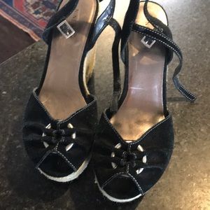 Nine wear black suede espadrilles